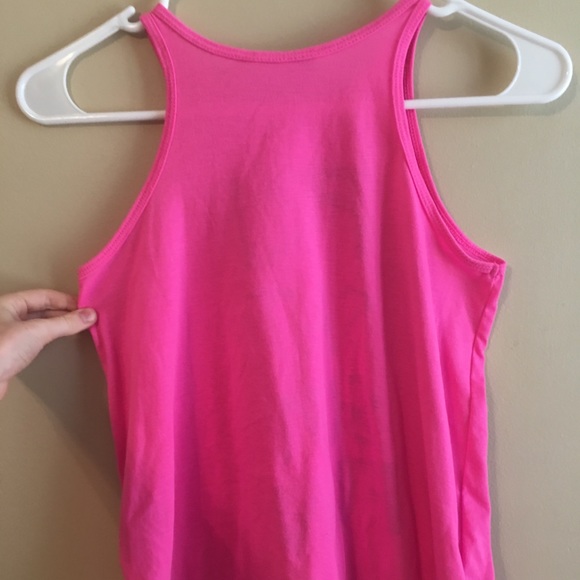 Pink H&M tank top. (Fri, Sat, Sun, Fun) - Picture 3 of 3